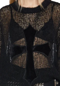Widow Tops|Plus*Coveted Acts Knit Sweater