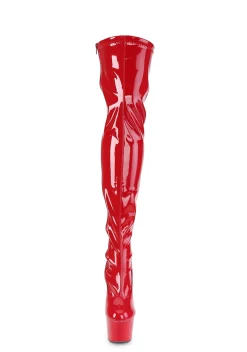 Pleaser Boots|Platforms*Crimson Club Strut Thigh High Boots