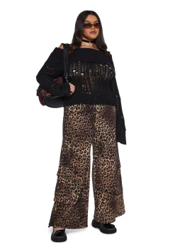 dELiA*s by Dolls Kill Bottoms|Pants*Cross You Out Wide Leg Cargo Pants