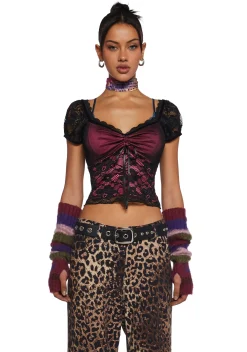 dELiA*s by Dolls Kill Tops*Cross-Country Trip Crop Top