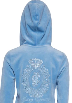 JUICY COUTURE Sweatshirts & Hoodies*Crown Heritage Cotton Velour Hoodie