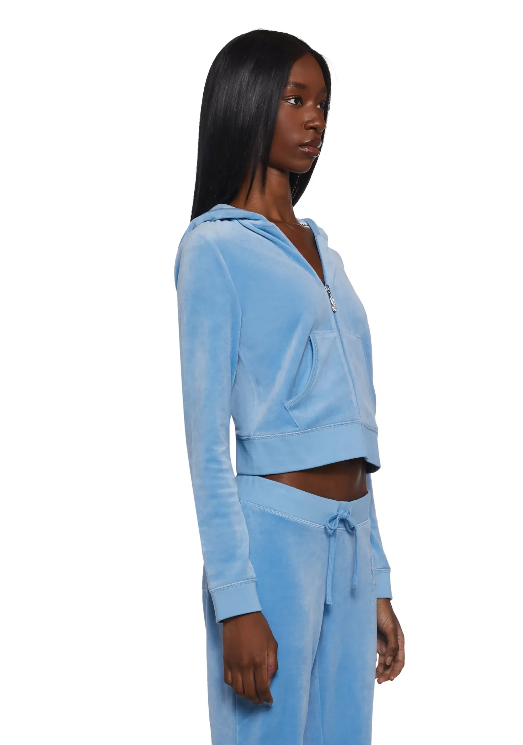 JUICY COUTURE Sweatshirts & Hoodies*Crown Heritage Cotton Velour Hoodie