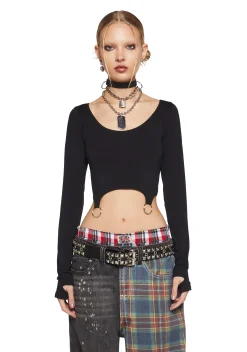 Current Mood Tops*Cruel Intentions O-Ring Crop Top
