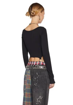 Current Mood Tops*Cruel Intentions O-Ring Crop Top