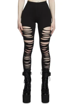 Widow Bottoms|Plus*Crypt Creeper Shredded Leggings