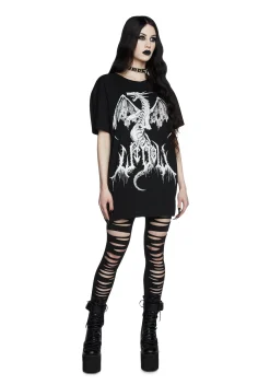 Widow Bottoms|Plus*Crypt Creeper Shredded Leggings