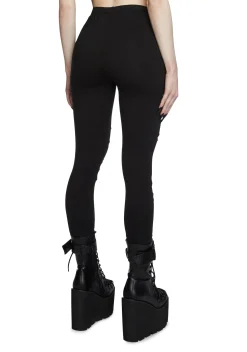 Widow Bottoms|Plus*Crypt Creeper Shredded Leggings