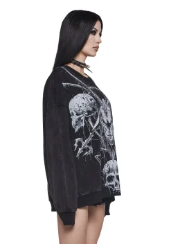 Widow Outerwear|Sweatshirts & Hoodies*Cryptic Messages Oversized Sweatshirt