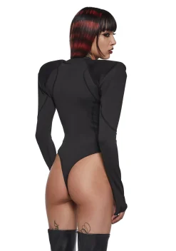 Namilia Tops*Crystal Whore Bodysuit Flat Panty