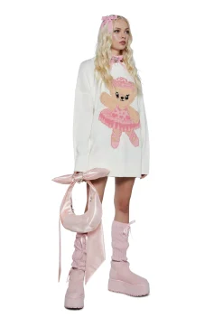 Sugar Thrillz Tops*Cuddle Buddy Knit Sweater