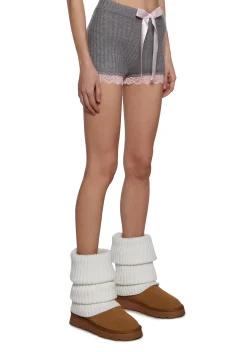 Sugar Thrillz Bottoms|Shorts*Cuddle Up Close Knit Shorts