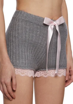 Sugar Thrillz Bottoms|Shorts*Cuddle Up Close Knit Shorts