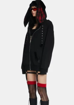 Current Mood Outerwear|Sweatshirts & Hoodies*Cult Following Bunny Hoodie