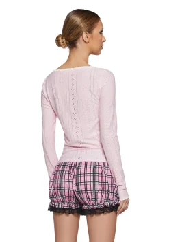 Sugar Thrillz Tops|Plus*Curious Minds Long Sleeve Top
