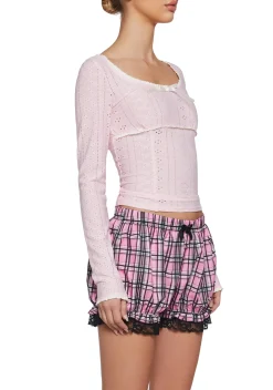 Sugar Thrillz Tops|Plus*Curious Minds Long Sleeve Top