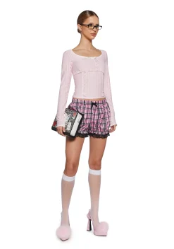 Sugar Thrillz Tops|Plus*Curious Minds Long Sleeve Top