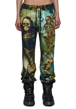 Trickz N' Treatz Bottoms|Pants*Cursed Image Jogger Sweatpants
