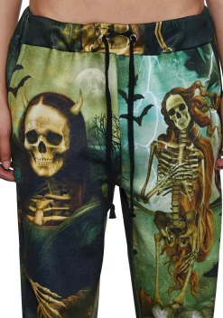 Trickz N' Treatz Bottoms|Pants*Cursed Image Jogger Sweatpants