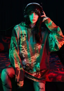 Trickz N' Treatz Outerwear|Sweatshirts & Hoodies*Cursed Image Oversized Hoodie