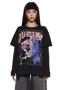 Dolls Kill x NARUTO SHIPPUDEN Tops*Cursed Legacy Long Sleeve Tee