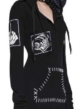 The Grave Girls Plus*Cursed Ways Thermal Onesie