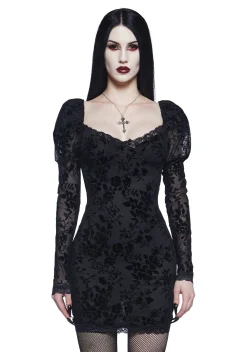 Widow Dresses|Mini Dresses*Cut Class Mesh Mini Dress