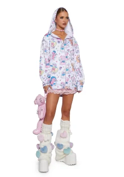 Sugar Thrillz Outerwear|Sweatshirts & Hoodies*Cute Critters Hoodie - White