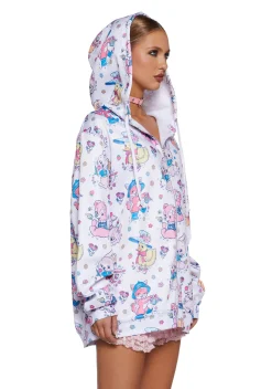 Sugar Thrillz Outerwear|Sweatshirts & Hoodies*Cute Critters Hoodie - White