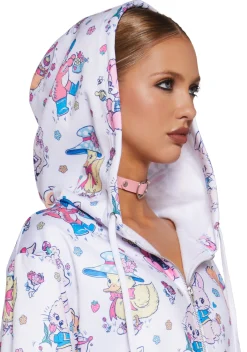 Sugar Thrillz Outerwear|Sweatshirts & Hoodies*Cute Critters Hoodie - White