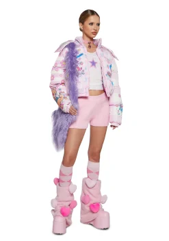 Sugar Thrillz Outerwear|Plus*Cute Critters Puffer Jacket