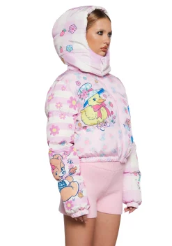 Sugar Thrillz Outerwear|Plus*Cute Critters Puffer Jacket