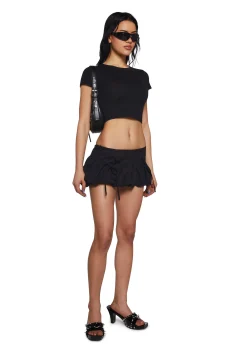 x_New Pink Bottoms|Skirts*Cute Happenstance Mini Skirt - Black