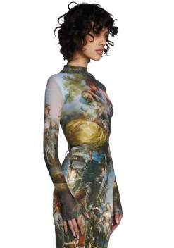 Current Mood Tops*Da Vinci's Demons Mesh Top