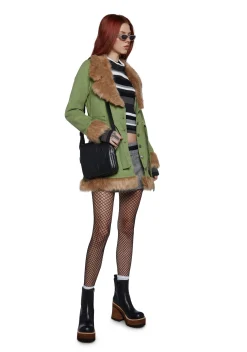 dELiA*s by Dolls Kill Outerwear*Daisy Dear Sherpa Coat