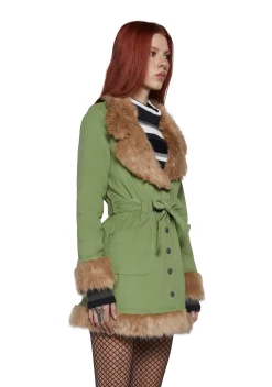 dELiA*s by Dolls Kill Outerwear*Daisy Dear Sherpa Coat