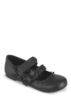 Demonia Flats|Mary Janes*Daisy-08 Studded Ballet Flats