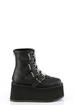 Demonia Boots|Platforms*Damned-105 Buckle Boots