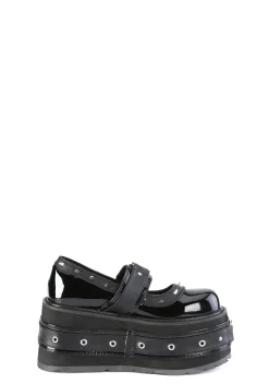 Demonia Platforms|Mary Janes*Damned-20 Platform Mary Janes