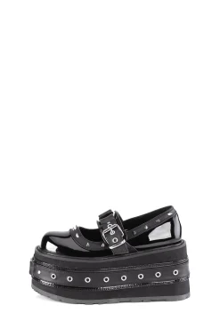Demonia Platforms|Mary Janes*Damned-20 Platform Mary Janes