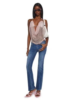Club Exx Tops*Dance Beats Cowl Top