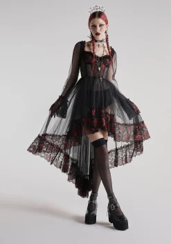 Widow Dresses*Dance With Death High-Low Dress