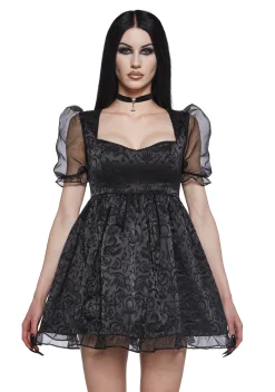 Widow Dresses*Dark Bidding Babydoll Dress