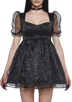 Widow Dresses*Dark Bidding Babydoll Dress