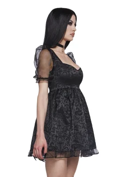 Widow Dresses*Dark Bidding Babydoll Dress