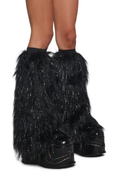 x_Leg Avenue Socks & Tights*Dark Desert Stomper Furry Leg Warmers