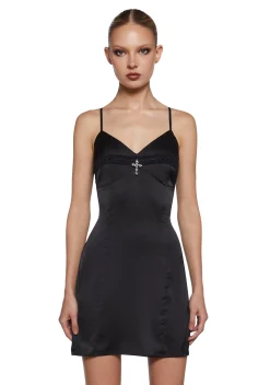 Current Mood Dresses*Dark N Dainty Mini Slip Dress