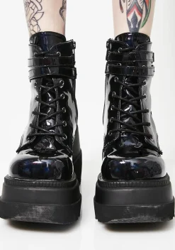 Demonia Boots|Platforms*Dark Prism Technopagan Boots