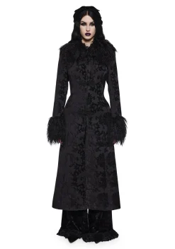 Widow Outerwear|Plus*Darkest Depths Brocade Duster