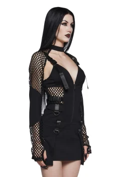 Widow Dresses|Plus*Darkly Devoted Dress And Shrug Set
