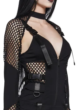 Widow Dresses|Plus*Darkly Devoted Dress And Shrug Set